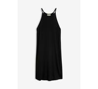 Jerseykleid BONPRIX, Damen, Gr. 44/46 (L), N-Gr, schwarz, Jersey, Obermaterial: 95% Lyocell (TENCEL™), 5% Elasthan, A-Linie, Kleider Jerseykleid, für warme Tage, aus Lyocell und Elasthan, in A-Linie,