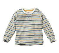 Leichtes Langarmshirt Ringel gelb-blau 62/68