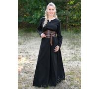 Leichtes Mittelalterkleid Milla, Wikingerkleid, schwarz