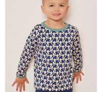 Leichtes Shirt langarm Elefanten marine 74/80