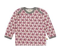 Leichtes Shirt langarm Elefanten rosa 122/128
