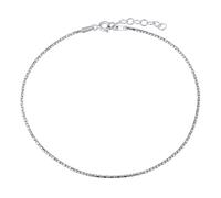 Leichtes silbernes Fußkettchen mit Haken