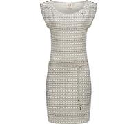 Shirtkleid RAGWEAR "Chego Organic" Gr. XL (42), Normalgrößen, weiß (offwhite) Damen Kleider Freizeitkleider stylisches Sommerkleid mit Bindeband (45522258-XL)