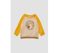 s.Oliver Leichtes Sweatshirt aus Baumwollstretch mit Print-Details hellgelb 92