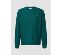 Leichtes Sweatshirt mit Rippstruktur und Logo L grün 2169281.7953.L