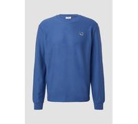 s.Oliver Leichtes Sweatshirt mit Rippstruktur und Logo