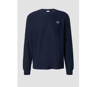 s.Oliver Leichtes Sweatshirt mit Rippstruktur und Logo