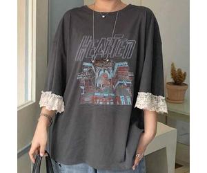 Leichtes transparentes Spitzen-Patchwork-Farbblock-Kurzarm-T-Shirt mit Buchstaben-Muster, locker und lässig, vielseitig für Damen & Große Größen, Somm