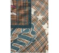 Leichtes Tuch mit Peanuts-Motiven und Schriftzug beige, 120x120cm