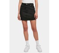 Urban Classics Damen Mini-Jeansrock Organic Stretch mit hoher Taille Schwarz Größe 33