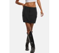 leichtes Urban Classics Damen Kleid Stretch Reißverschluss Taschen Schwarz XL