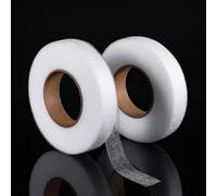 Leikedun 2 Stück Saumband zum Aufbügeln Waschfest, 64m x 20mm Bügelband Saumband Klebeband zum Aufbügeln, Extra Stark, Nahtband zum Reparieren von Stoffen, Hosen, Vorhänge, Kleidung, Jeans, Weiß