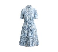 Leinen-Hemdkleid mit Paisley-Motiv 32 Blue