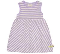 Leinen Kleid flieder geringelt 158/164