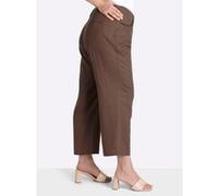 Webhose SHEEGO, Damen, Gr. 50, Normalgrößen, braun (schoko), 55% Leinen, 45% Viskose, unifarben, Hosen (63555706-50) schoko