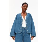 LEINEN-MIX JEANSJACKE | Leinen-Mix - blau (XL)
