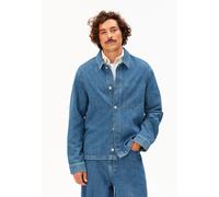 LEINEN-MIX JEANSJACKE | Leinen-Mix - blau (XL)
