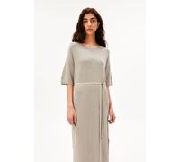LEINEN-MIX MAXI-STRICKKLEID | Leinen-Mix - beige (XL)
