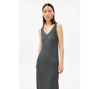 LEINEN-MIX STRICKKLEID | Leinen-Mix - grau (L)