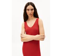 ARMEDANGELS CINDAA LINO - Frauen Regular Fit Strickkleid - rot L coral blush