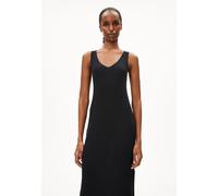 LEINEN-MIX STRICKKLEID | Leinen-Mix - schwarz (L)