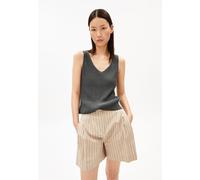 LEINEN-MIX STRICKTOP | Leinen-Mix - grau (XL)