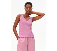 LEINEN-MIX STRICKTOP | Leinen-Mix - pink (S)