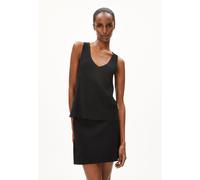 LEINEN-MIX STRICKTOP | Leinen-Mix - schwarz (S)