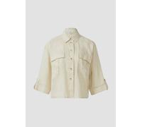 s.Oliver Leinen-Overshirt im Relaxed Fit mit weiten 3/4-Ärmeln Natur 36