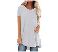 Leinen Shirt Damen Bluse Esprit Damen Kariertes Hemd Damen ÄRmellose Bluse Damen Oversize Tshirt Bluse Weiß Damen Pullover Festival Outfit Damen Glitzer(1-White, L)