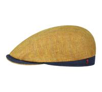 Leinen Stripes Flatcap by Alfonso DEste senf XL (60-61 cm)