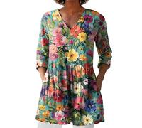 Leinenbluse Damen, Blusenshirt Langarm Sommer Leinen Shirt Sommerblusen Leicht Strand Tunika Luftig Oberteile Tshirt Longshirt Blusen & Tuniken Für Damen Meine Bestellungen Anzeigen Konto