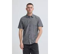 Kurzarmhemd BLEND "BHABAN SHIRT PP NOOS", Herren, Gr. M, N-Gr, schwarz beauty, Web, Obermaterial: 70% Baumwolle, 30% Leinen, Leinenoptik, unifarben, regular fit normal, Hemden (26610928-M) schwarz bea