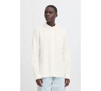 Leinenhemd BLEND "BHBAY", Jungen, Gr. 3XL, US-Größen, snow weiß, 55% Leinen, 45% Baumwolle, unifarben, Basic, Basic normal, ohne Ausschnitt, mit Knopf 2-Knopf-Manschette, Hemden, Stilvolles Langarmhem