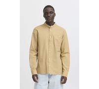 BLEND Langarmhemd Herren Regular Fit Leinen beige, XL