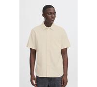 BLEND Kurzarmhemd Herren Regular Fit Leinen beige, XL