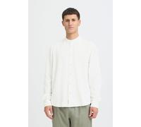 Leinenhemd BLEND "BHLines", Herren, Gr. 3XL, US-Größen, snow weiß, 55% Leinen, 45% Viskose, unifarben, Basic normal, ohne Ausschnitt, 2-Knopf-Manschette, Hemden, Stilvolles Langarmhemd aus Leinenmix (