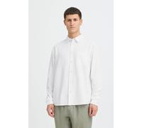 Leinenhemd BLEND "BHLinex", Herren, Gr. XXL, US-Größen, snow weiß, 55% Leinen, 45% Viskose, unifarben, Basic normal, hoch geschlossener Ausschnitt, 2-Knopf-Manschette, Hemden, Stilvolles Langarmhemd a