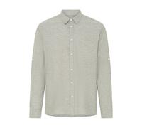 Leinenhemd BLEND "Leinenhemd BHAban Slub Linen Mix", Herren, Gr. XXL, N-Gr, grün (dusty olive), Obermaterial: 70% Baumwolle CO. 30% Leinen LI., Hemden (12019321-XXL) dusty olive