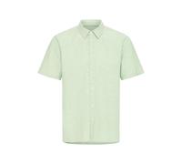 Kurzarmhemd BLEND "BHABAN SHIRT PP NOOS", Herren, Gr. XXL, N-Gr, grün, Web, Obermaterial: 70% Baumwolle, 30% Leinen, Leinenoptik, unifarben, regular fit normal, Hemden (47082523-XXL) grün