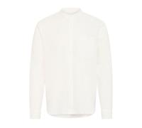 Leinenhemd BLEND "BHBay", Jungen, Gr. S, US-Größen, weiß (snow weiß), 55% Leinen, 45% Baumwolle, unifarben, Basic, Basic normal, ohne Ausschnitt, mit Knopf 2-Knopf-Manschette, Hemden, Stilvolles Langa