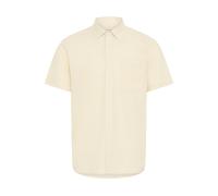 BLEND Kurzarmhemd Herren Regular Fit Leinen beige, L