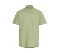 Leinenhemd BLEND "Leinenhemd BHBAY LINEN", Herren, Gr. L, N-Gr, grün (oil grün), Obermaterial: 55% Leinen LI. 45% Baumwolle CO., Hemden (55352357-L) oil grün