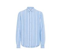 Leinenhemd BLEND "Leinenhemd BHBobby Linen striped", Herren, Gr. 3XL, N-Gr, blau (airy blau), Obermaterial: 55% Leinen LI. 45% Viskose CV., Hemden (27526631-3X) airy blau