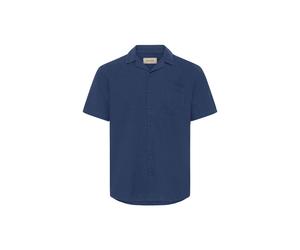 Leinenhemd BLEND "Leinenhemd BHLinas", Herren, Gr. XL, N-Gr, blau (marineblaus), Obermaterial: 55% Leinen LI. 45% Viskose CV., Hemden (65364700-XL) marineblaus