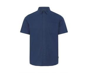 Leinenhemd BLEND "Leinenhemd BHLins", Herren, Gr. L, N-Gr, blau (marineblaus), Obermaterial: 55% Leinen LI. 45% Viskose CV., Hemden (67572302-L) marineblaus