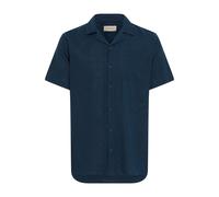 Leinenhemd BLEND "Leinenhemd BHVICTOR", Herren, Gr. S, N-Gr, blau (marineblaus), Obermaterial: 55% Leinen LI. 45% Viskose CV., Hemden (30295754-S) marineblaus