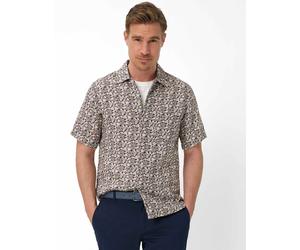 Leinenhemd BRAX "Style LUKE", Herren, Gr. L, Normalgrößen, braun, Web, 100% Leinen, Hemden (85381660-L) braun