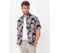 Leinenhemd BRAX "Style LUKE", Herren, Gr. XL, Normalgrößen, bunt (lila), Web, 100% Leinen, Hemden (95814017-XL) lila