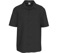 Leinenhemd CALVIN KLEIN "LINEN CLASSIC", Herren, Gr. XXL, N-Gr, schwarz, Web, Obermaterial: 55% Leinen, 45% Viskose, unifarben, regular fit normal, V-Ausschnitt, abgesteppte Kante, Hemden, Regular Fit
